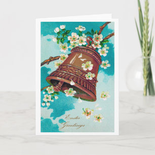  paasbell en Cherry Blossom Kaart
