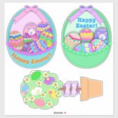Paasbeugels | Topiaboom bij Pasen Sticker (Vel)