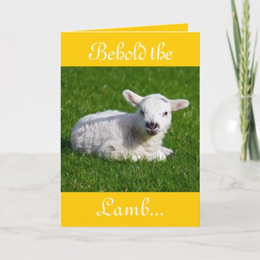 Paasbewaarder de Lamb II-feestkaart Feestdagen Kaart (Voorkant)
