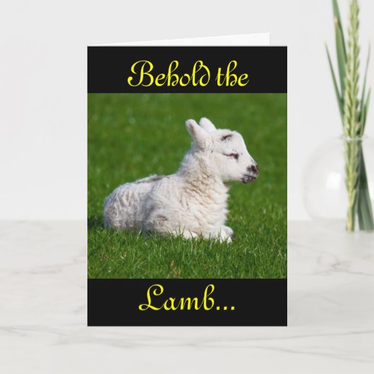 Paasbewaarder de Lamb II-feestkaart Feestdagen Kaart (Voorkant)
