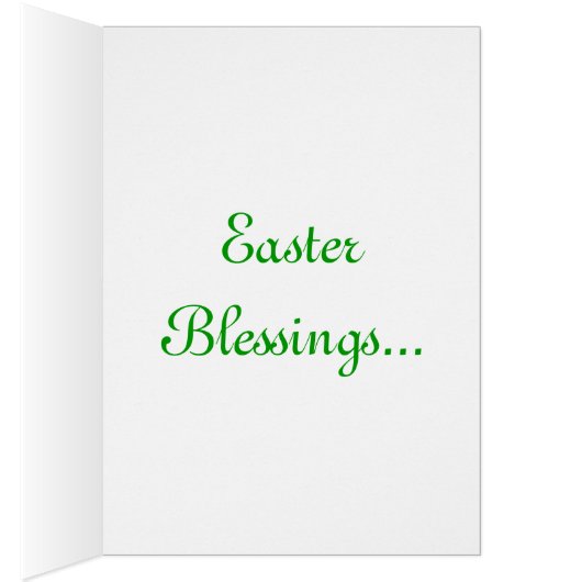 Paasbewaarder de Lamb III-feestkaart (Binnen (Rechts))