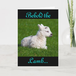Paasbewaarder de Lamb IV-ziekteverzekeringskaart Feestdagen Kaart