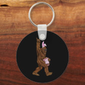 paasbigvoetbundel in een mand is zondag gefingeerd sleutelhanger (Voorkant)