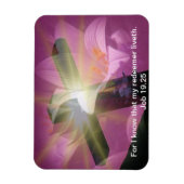 Paasbijbel vers Job 19:25 magneet (Verticaal)