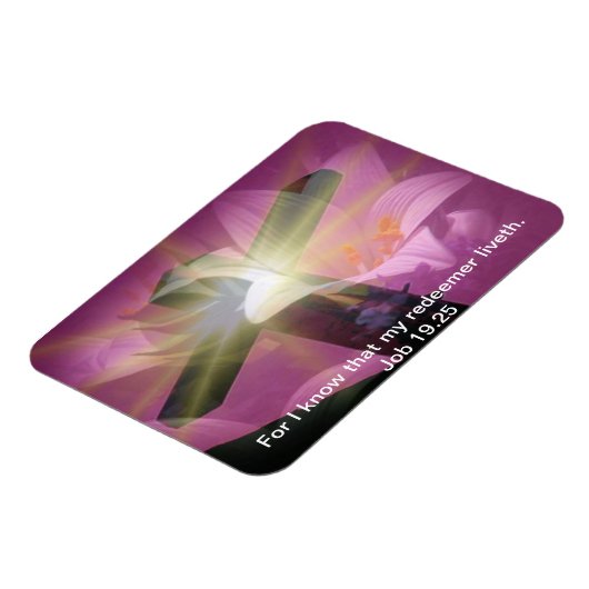 Paasbijbel vers Job 19:25 magneet (Linkerzijde)