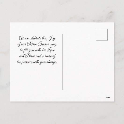 Paasbijles 1 John 2:25 Bijbelversie Feestdagenkaart (Achterkant)