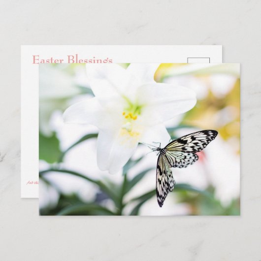 Paasbijles 1 John 2:25 Bijbelversie Feestdagenkaart (Voorkant / Achterkant)