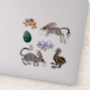 PaasBilby Flowers en Emus Set Sticker