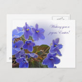 Paasblauw Afrikaans geweld Feestdagenkaart (Voorkant / Achterkant)