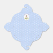 Paasblauw paascadeau bedankdoosjes (Uitgevouwen)