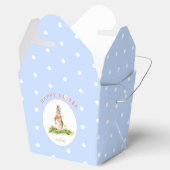 Paasblauw paascadeau bedankdoosjes (Geopend)