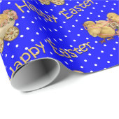 Paasblauw pooidop blauw cadeaupapier (Rol Hoek)