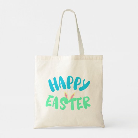 Paasblauwe eieren Hunter Bunny Tote Bag (Achterkant)