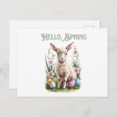 Paasbloem brok, Waterverven en bloemen Briefkaart (Voorkant / Achterkant)