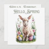 Paasbloem brok, Waterverven en bloemen Kaart (Voorkant / Achterkant)