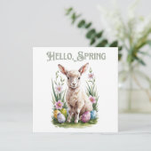 Paasbloem brok, Waterverven en bloemen Kaart (Staand voorkant)