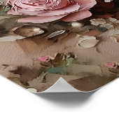 Paasbloem Eierprint, Lente Vintage Ei Poster (Hoek)
