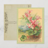 paasbloem feestdagenkaart (Voorkant / Achterkant)