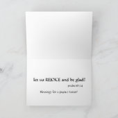 Paasbloem, Kaart van bloemen, vers uit de Psalm (Binnen)