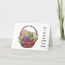 Paasbloem, Kaart van bloemen, vers uit de Psalm