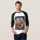 Paasbloem Konijn Pasen T-shirt (Voorkant volledig)