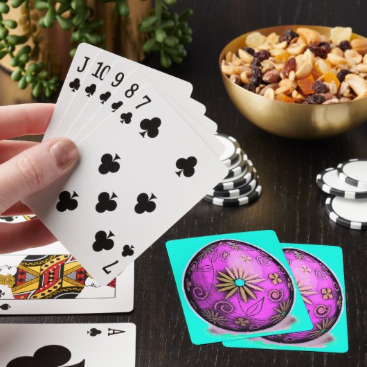 Paasbloem Paasei Pokerkaarten (Insitu)