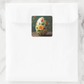 Paasbloem Paasei Vierkante Sticker (Tas)