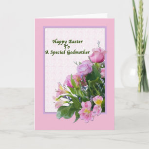 Paasbloem van de peetmoeder met de Kaart van de le