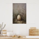 Paasbloem Wilde Bloemen Print, Antieke Lenteveld Poster (Keuken)