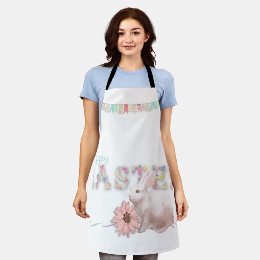 Paasbloemen, Bunting en Bunny Schort (Gedragen)