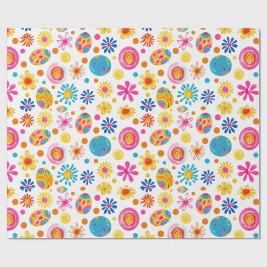 Paasbloemen Cadeaupapier (Vlak)