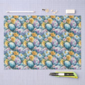 Paasbloemen en gekleurde eieren tissuepapier (Craft)