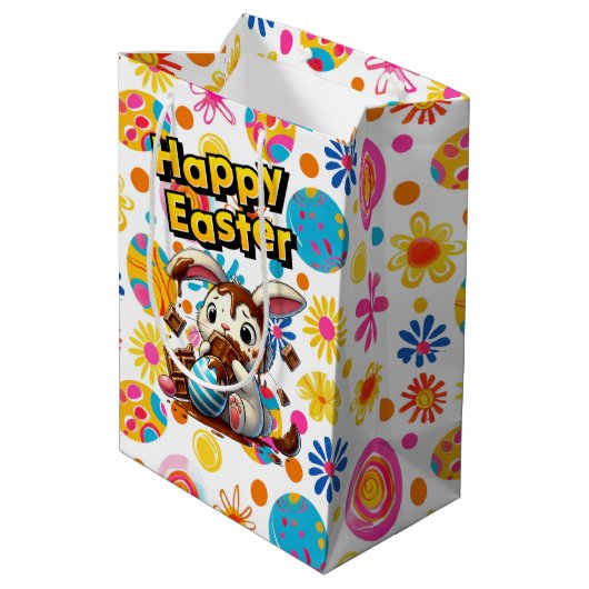 Paasbloemen Medium Cadeauzakje (Achterkant Gekanteld)