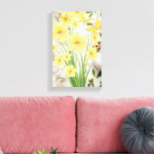 Paasbloemen om je woonkamer of keuken te verlichte canvas afdruk (Insitu (Woonkamer))