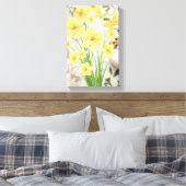 Paasbloemen om je woonkamer of keuken te verlichte canvas afdruk (Insitu (Slaapkamer))