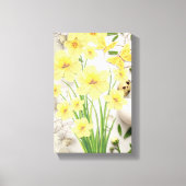 Paasbloemen om je woonkamer of keuken te verlichte canvas afdruk (Voorkant)