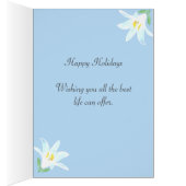 Paasbloemen op lichtblauw (Binnen (Rechts))