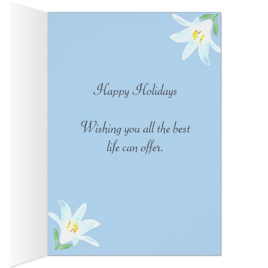 Paasbloemen op lichtblauw (Binnen (Rechts))