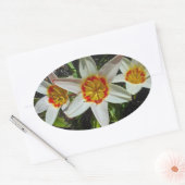 Paasbloemen Ovale Sticker (Envelop)