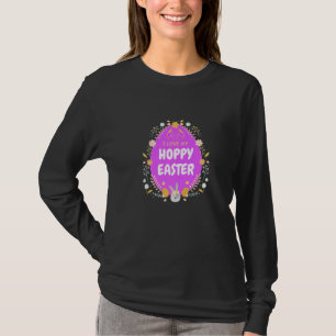Paasbloemen Paaseieren Happy Paast Spring Hoppen T-shirt