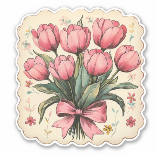 Paasbloemen Sticker (Voorkant)