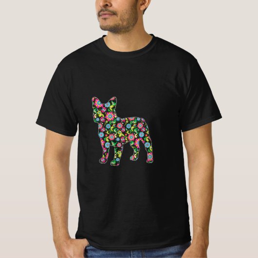 Paasbloemen van terrier Dog Easter Spring Flowers T-shirt (Voorkant)