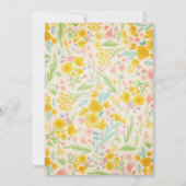 Paasbloemen voor brunch Waterverf Kaart (Achterkant)