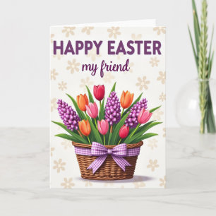 Paasbloemen vrienden kaart