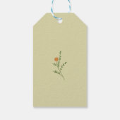 Paasbloemenkrans Konijn Bedankt Cadeaulabel (Achterkant)