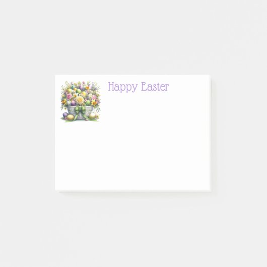 Paasbloemenmandnotities Post-it® Notes (Voorkant)