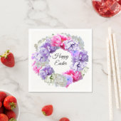 Paasbloemstuk Happy Easter papieren servetten (Insitu)