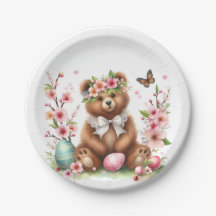 Paasbloesem Bruin Beer Waterverven -