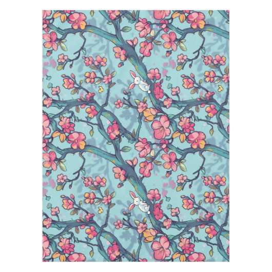 paasbloesem tafelkleed (Voorkant)