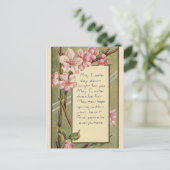 paasbloesems Groet Briefkaart (Staand voorkant)